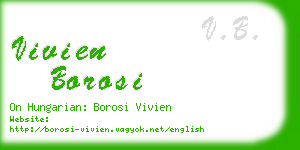 vivien borosi business card